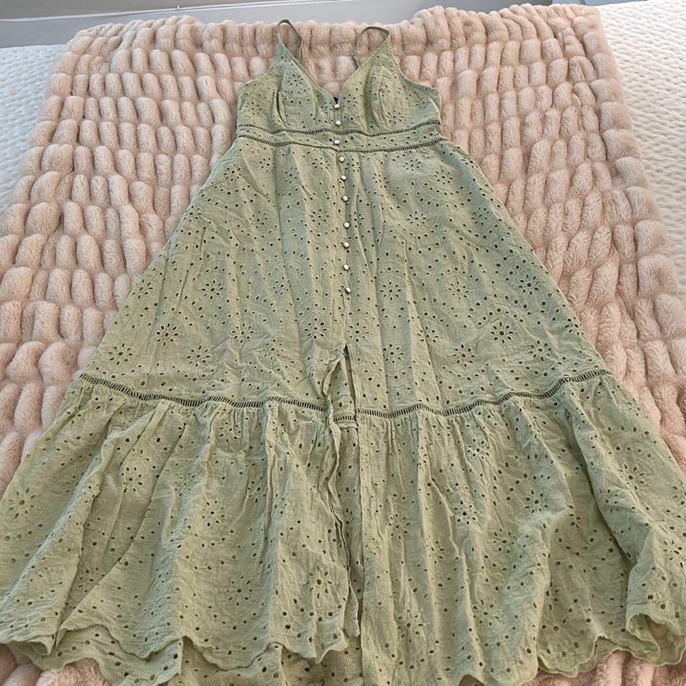 Eyelet maxi dress
